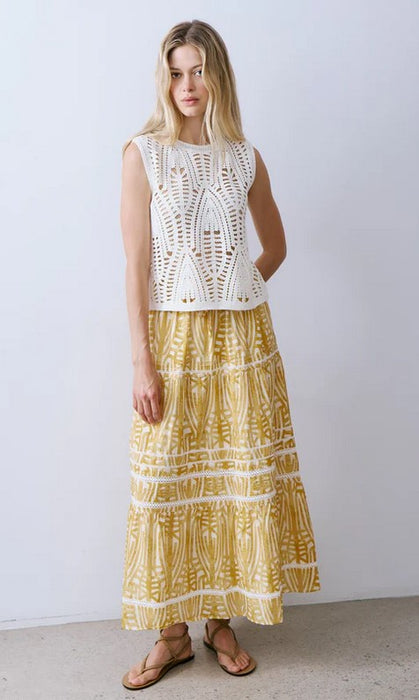 Melissa Nepton Noe Skirt - Aztec Yellow
