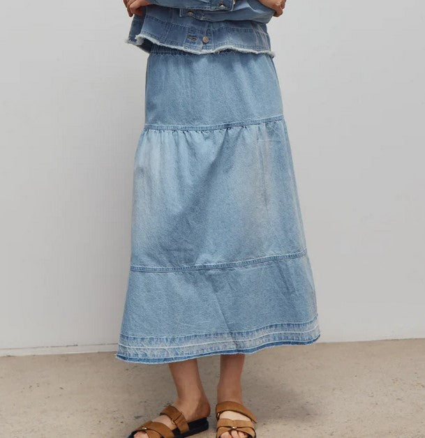 Melissa Nepton Zuki Skirt - Medium Blue