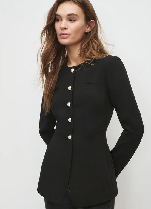 Favorite Daughter Long Sleeve Cocking Top - Black