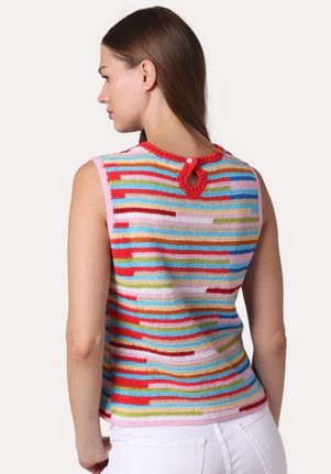Minnie Rose Crochet Tee - Multi