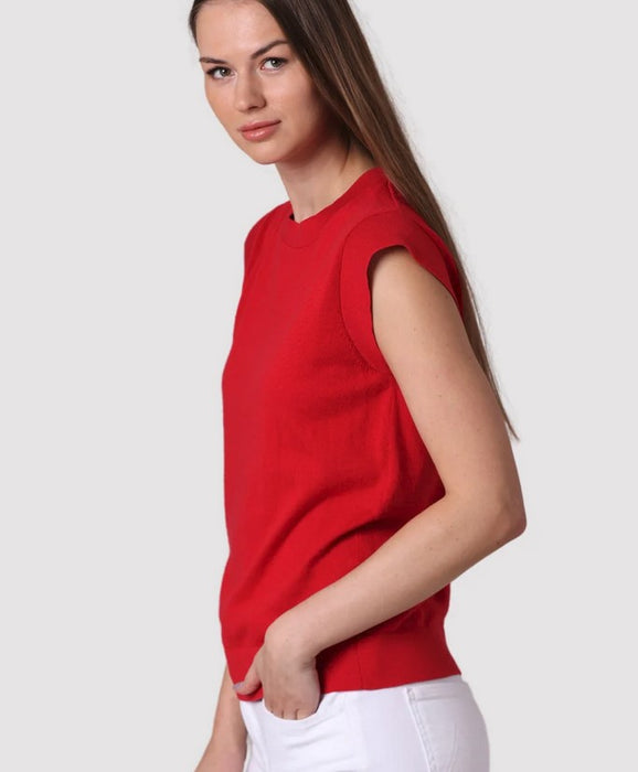 MInnie Rose Musle Tee - Cranberry
