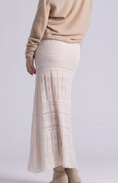 MInnie Rose Cotton Blend Maxi Skirt - Brown Sugar