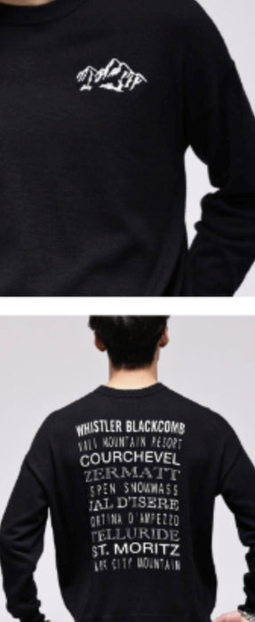 Minnie Rose Cotton Cashmere Printed Sweater - Black