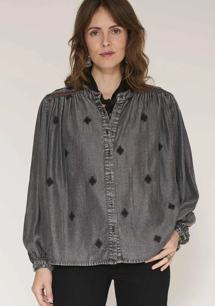 MKT Huda Blouse - Grey