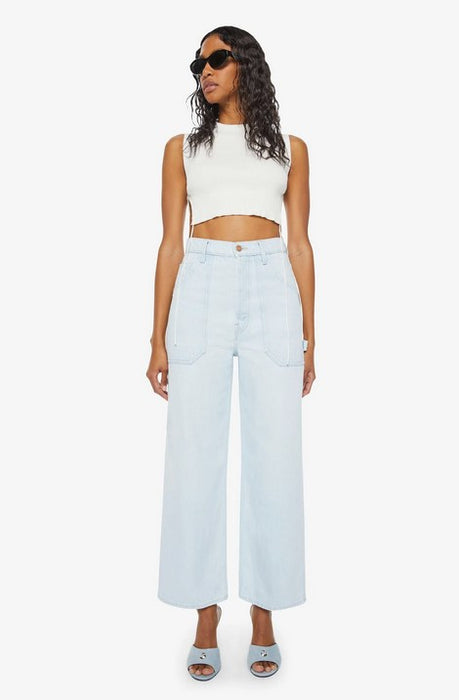Mother Snacks High Waisted Smoothie Carpenter Ankle Jeans - Over Ice