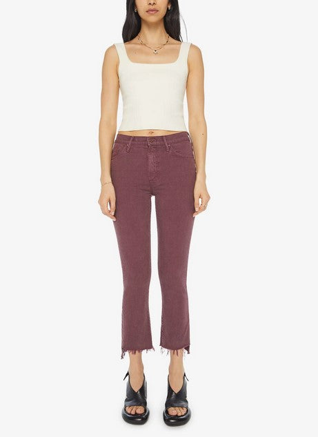 MOTHER Insider Crop Step Fray Jeans in Not Guilty | REVOLVE