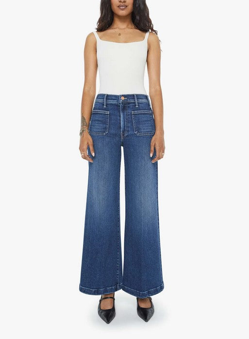 Mother Lil Hustler Roller Patch Pocket Jeans - One Last Shot