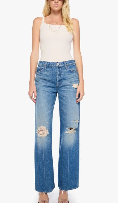 Mother The Rerun Zip Sneak Jeans - FYVM