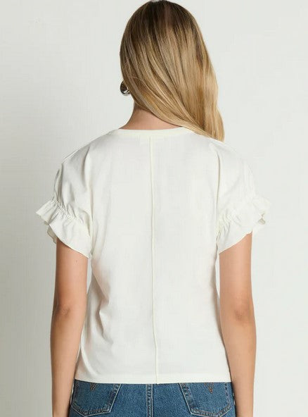 Nation LTD arline Tee - Porcelain