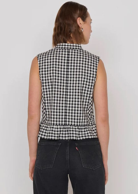 Nation Dana Tank - Black/Cream Gingham