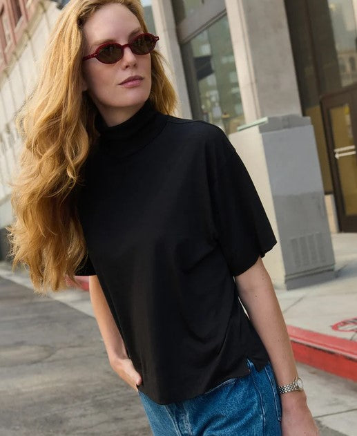 Nation LTD Fable Turtleneck Tee - Black