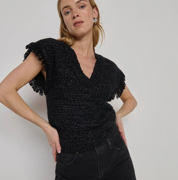 Nation LTD Hazel Vest - Black Melange