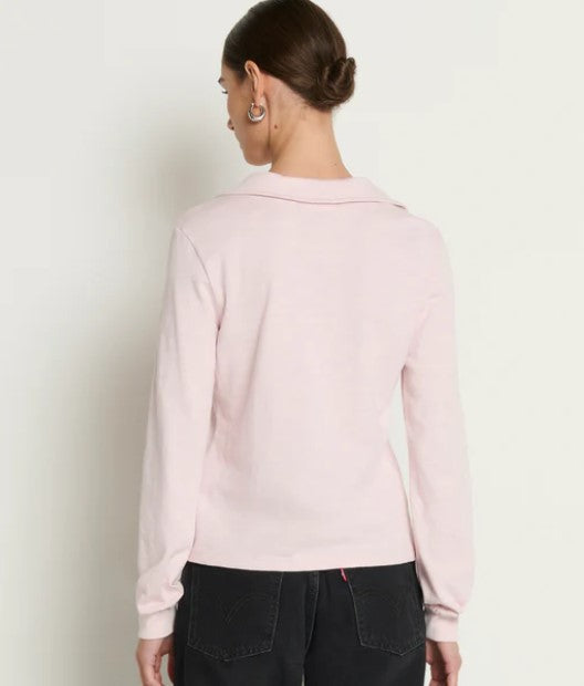 Nation LTD Kimberly Polo Tee - Blush