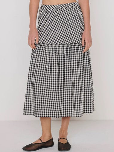 Nation LTD Liza Skirt - Black/Cream Gingham