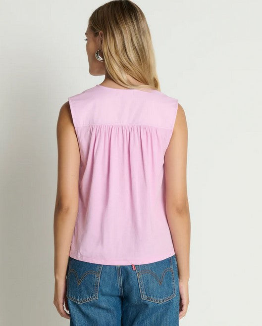 Nation LTD Selma V-Neck tee - Lilac