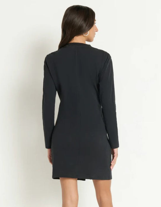 Nation LTD Taylor Wrap Dress - Jet Black