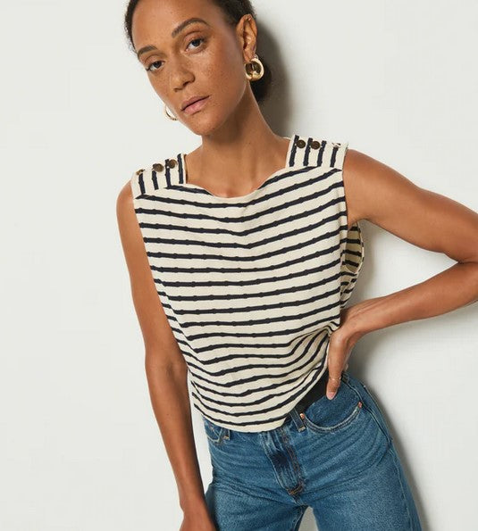 Nation LTD Bettina Tank - Night Sky Stripe