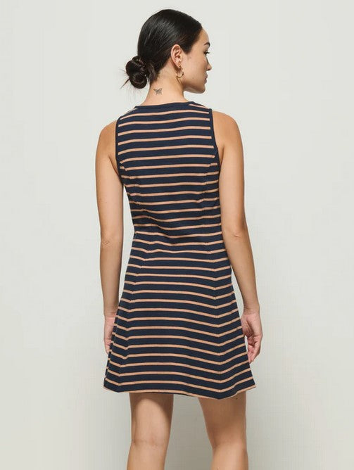 Nation Jayna Dress - Latte Stripe