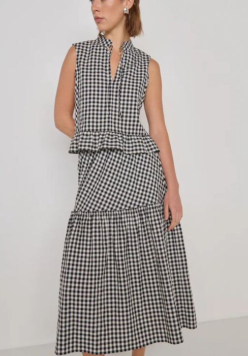 Nation Dana Tank - Black/Cream Gingham