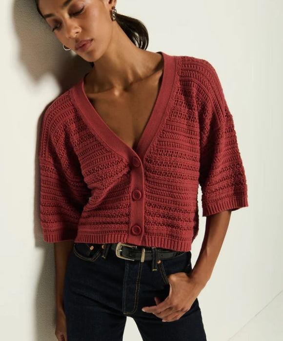 Nation LTD Tabby Cardigan - Marsala