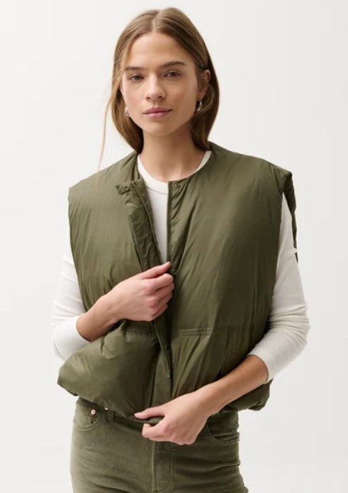 Pistola Catarina Nylon Puffer Vest - Ivy