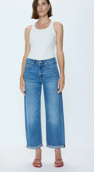 Pistola Donny Rolled Hem Boyfriend Jean - Heartfelt