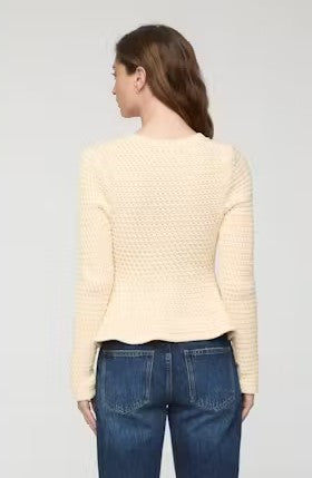 Pistola Elina Peplum Cardigan - Prosecco