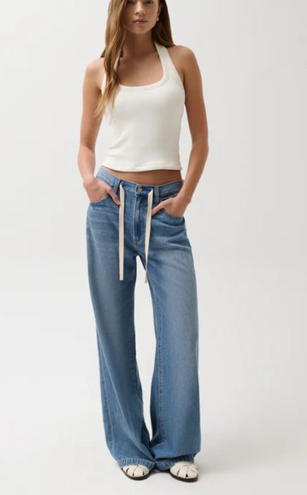 Pistola Jadyn Drawstring Palazzo Jeans - Expanse