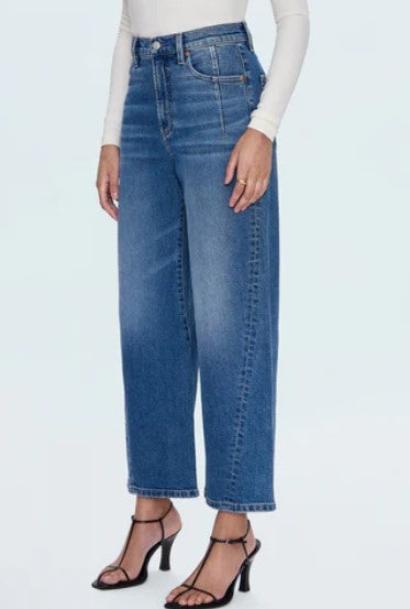 Pistola Kyra Ankle High Rise Bowed Jeans - Soho