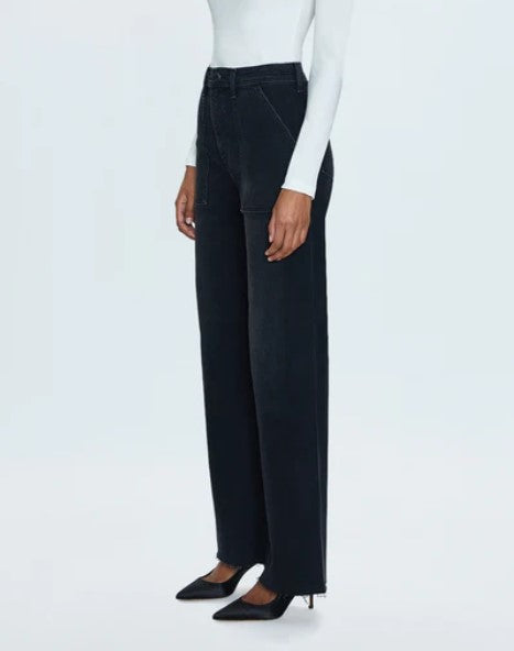 Pistola Penny Utility High Rise Wide Leg Jeans - Collins