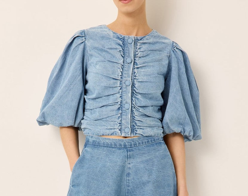 Marie Oliver Rowan Top - Lightwash