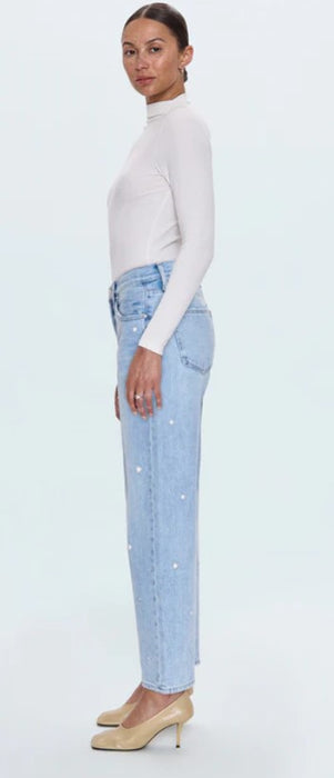 Pistola Lexi Mid Rise Bowed Jeans - Steller Vintage