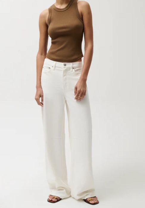 Pistola Sydney High Rise Linen Pants - Egret