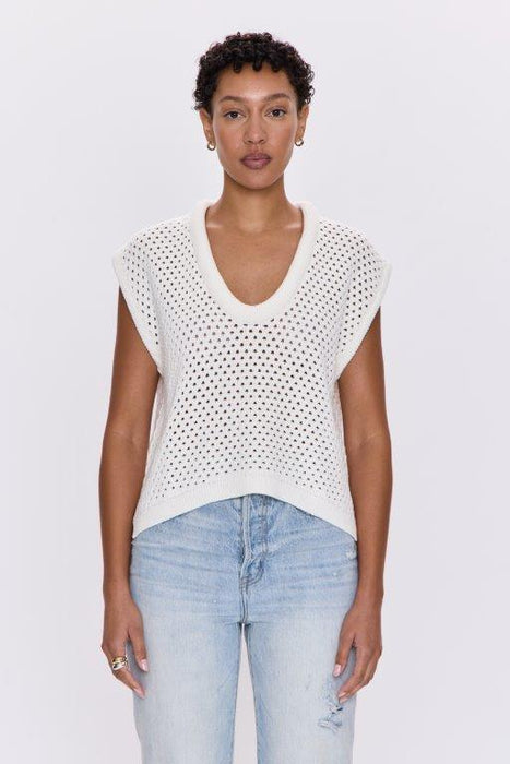 Pistola Beck Open Neck Sweater - Le Blanc