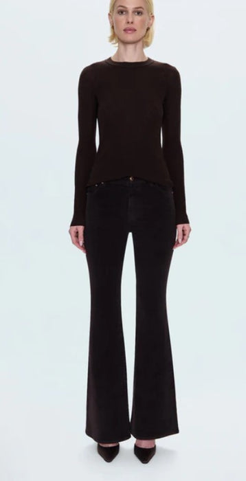 Pistola Kinsley Mid Rise Flare Jeans - Mocha