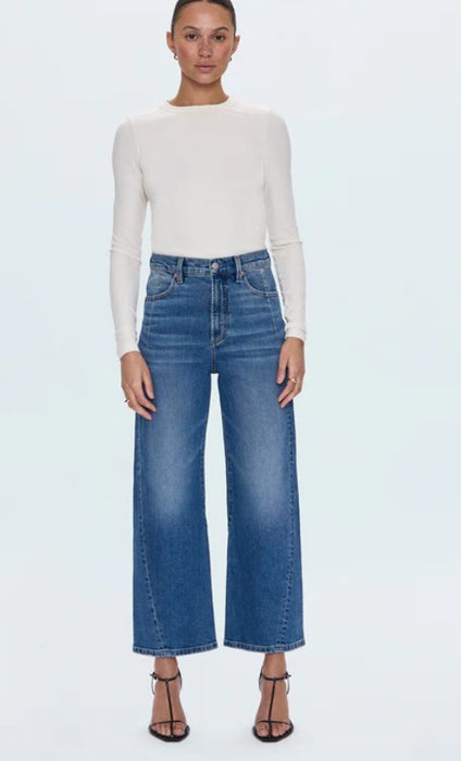 Pistola Kyra Ankle High Rise Bowed Jeans - Soho