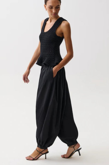 Pistola Liya Poplin Balloon Pant - Black