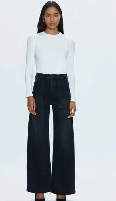 Pistola Penny Utility High Rise Wide Leg Jeans - Collins