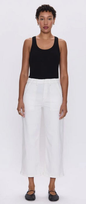Pistola Sophia Wide Leg Utility Pants - Le Blanc