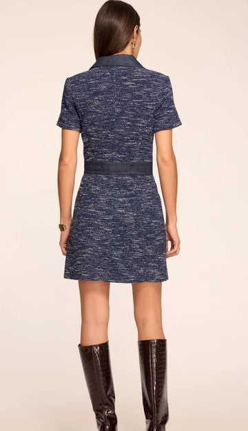 Ramy Brook Darla Dress - Navy Tweed