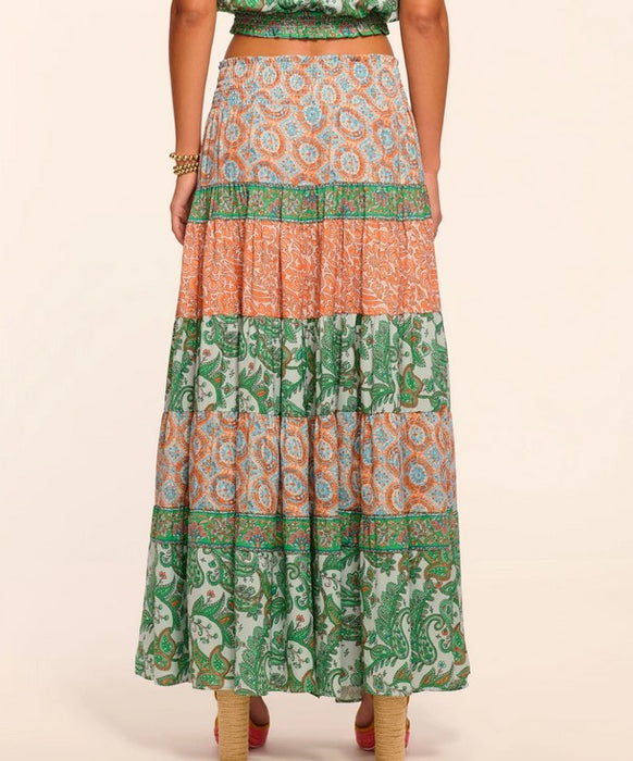 Ramy Brook Dorotha Skirt - Palm Patchwork