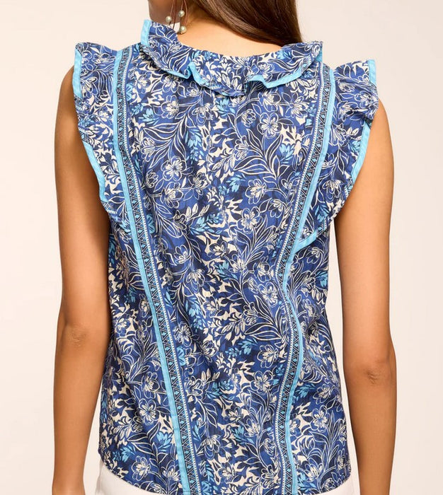 Ramy Brook Samson Top - Navy Floral