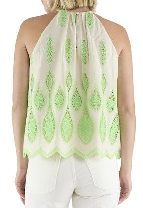 Ramy Brook Selina Top - Lime Lace