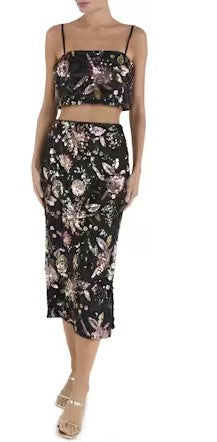 Ramy Brook Floral Timothy Skirt - Black Multi
