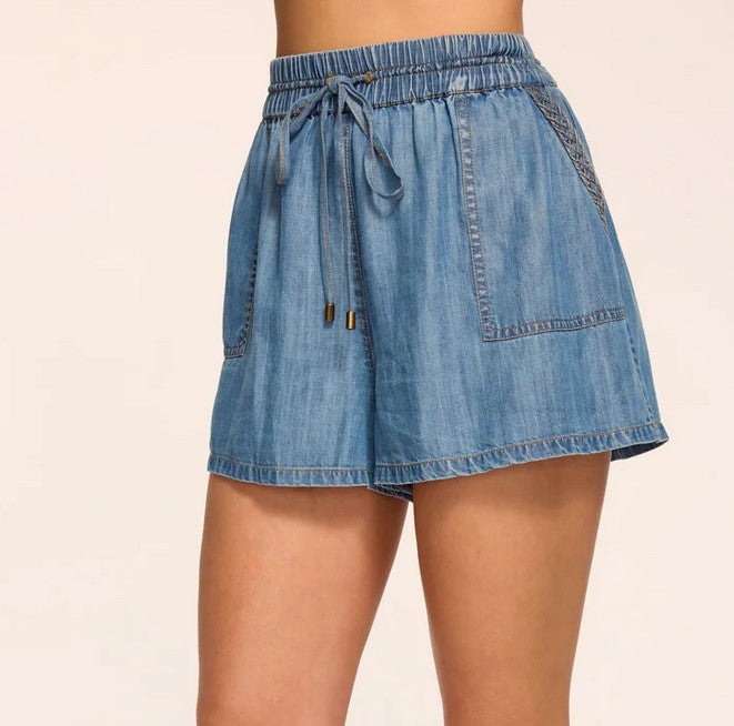 Ramy Brook Annalise Shorts - Light Denim