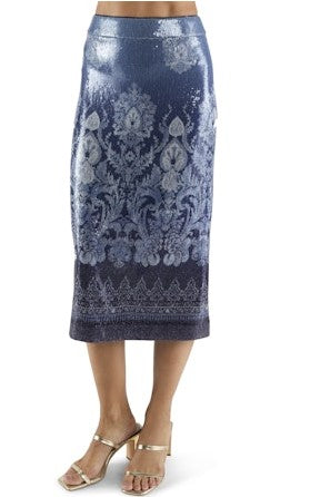 Ramy Brook Whitney Sequin Skirt - Blue