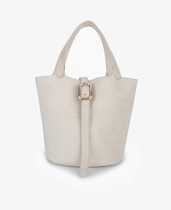 Remi Reed Joya Bucket Faux Suede - Pearl