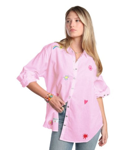 Romi Basha Peony Shirt - Pink