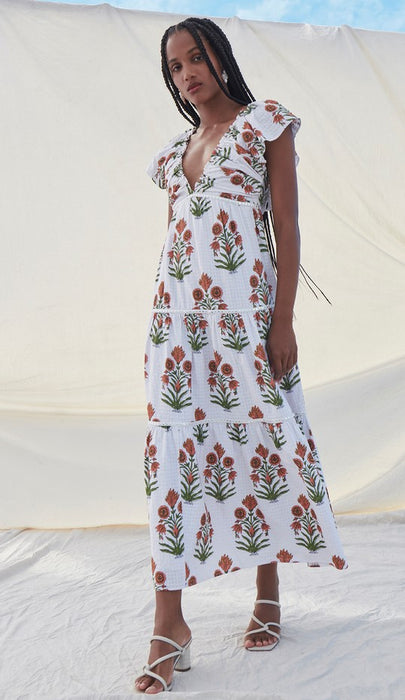 Saylor NYC Sallyann Dress - Desert Coral