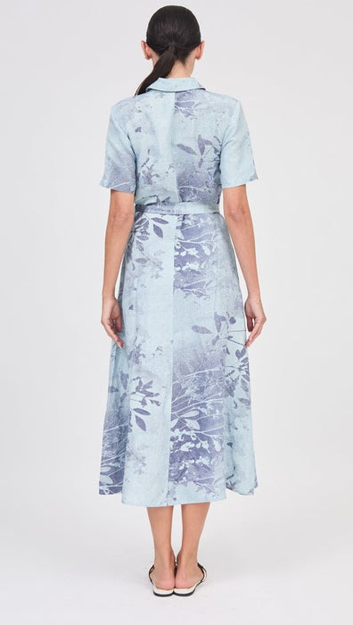 Simkhai Audria Belted Dress - Sky Floral